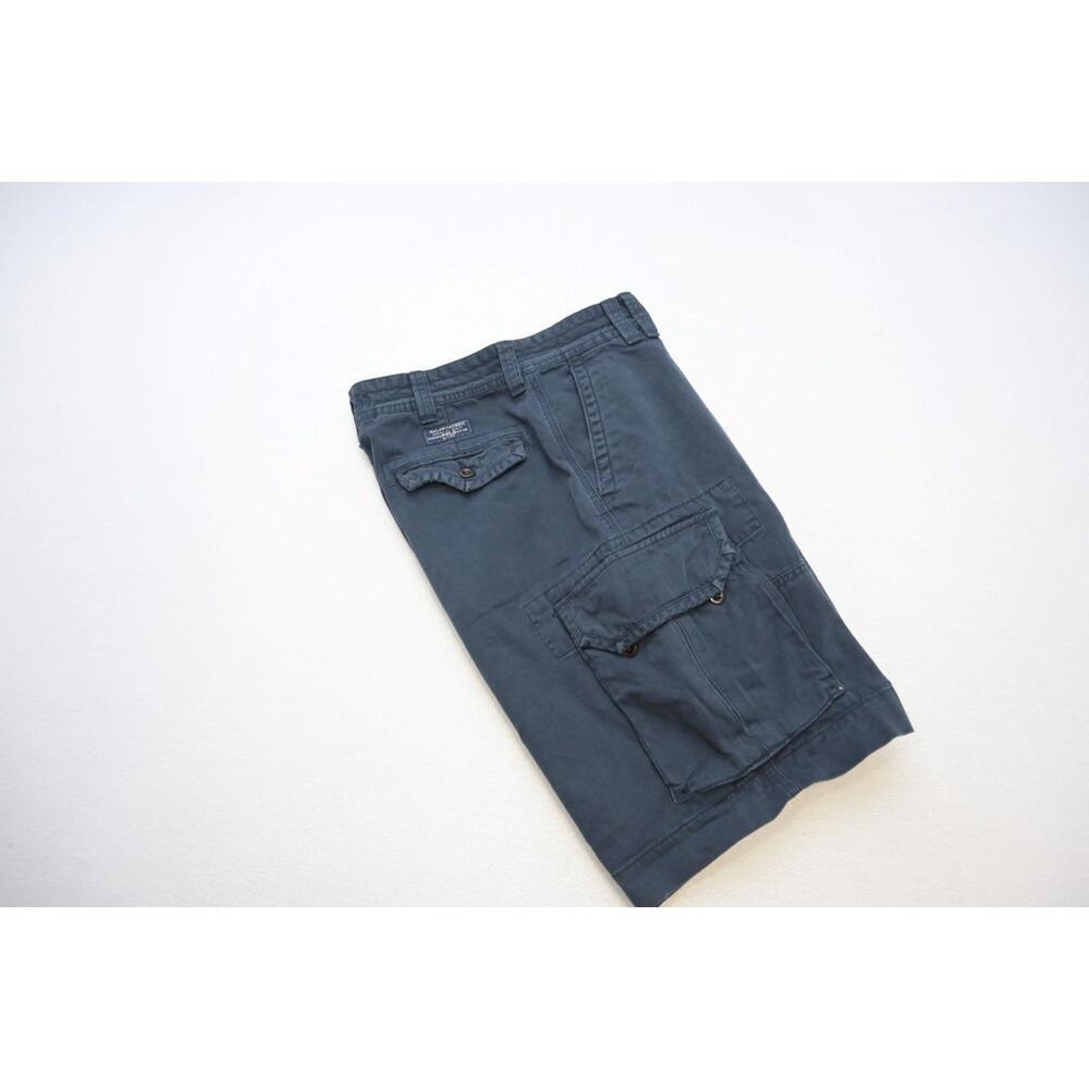 Polo Ralph Lauren Cargo Shorts Rugged Blue Baggy Mens‎ Size 34